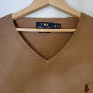 Mens Polo Vneck  Sweater